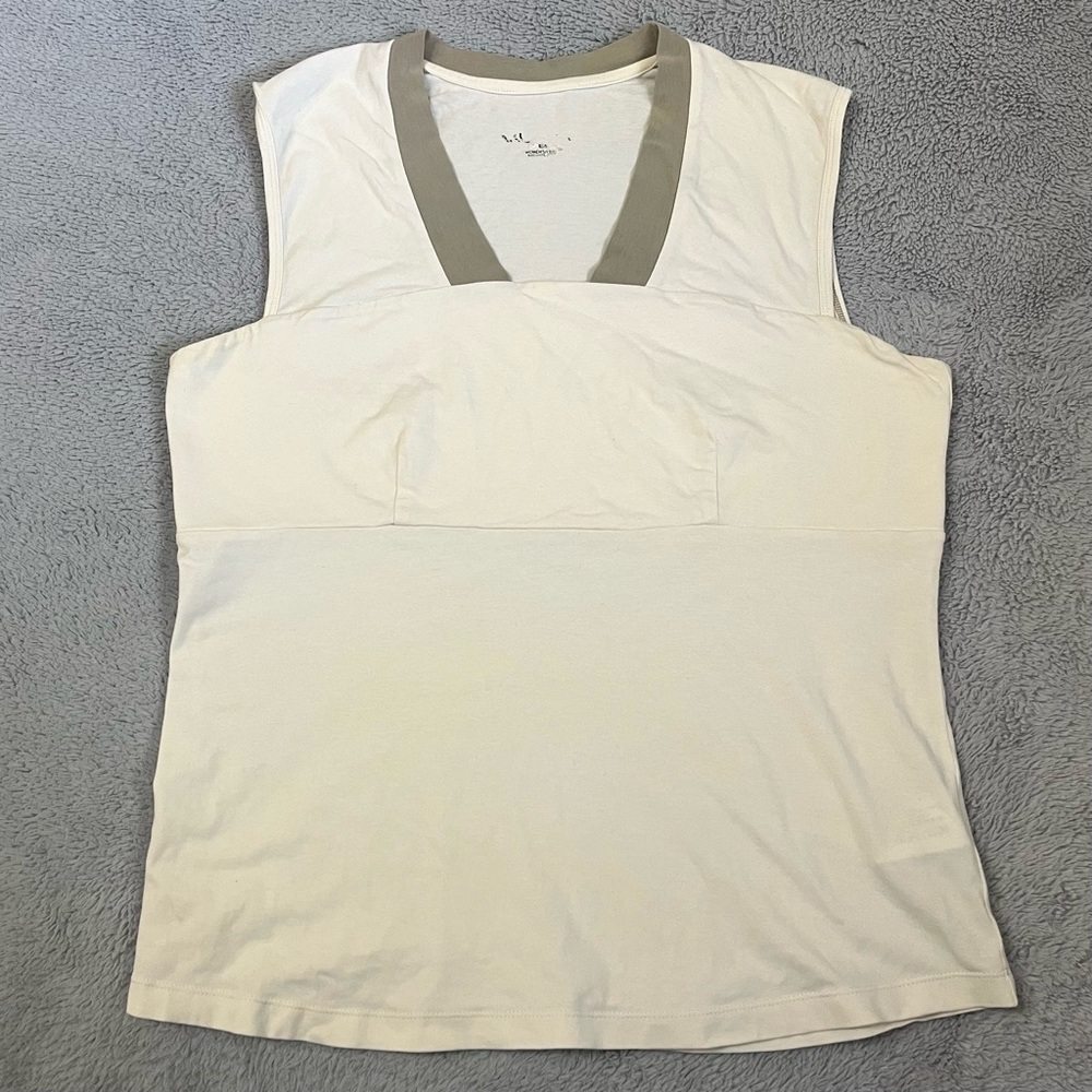ARC’TERYX White Taupe Sleeveless Tank Top Size M-L